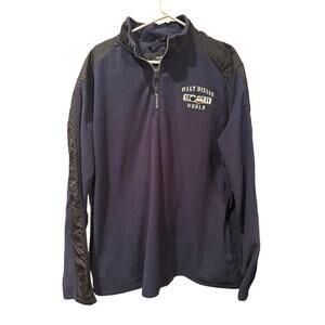 NWT Disney Parks Walt Disney World 1971 Embossed Quarter Zip Pullover Jacket XL